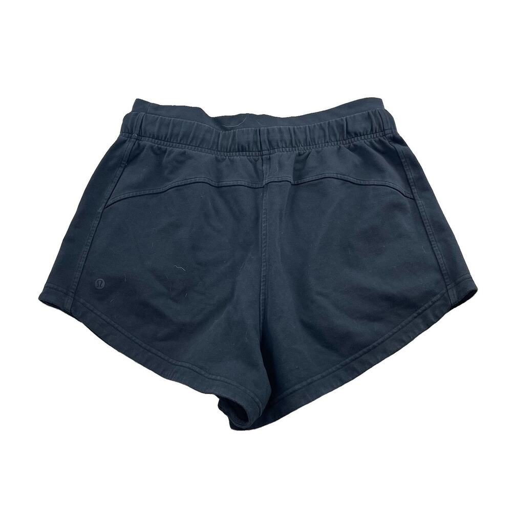 Lululemon Womens 6 Shorts Black Inner Glow Short 3" Inseam Drawstring 54-23